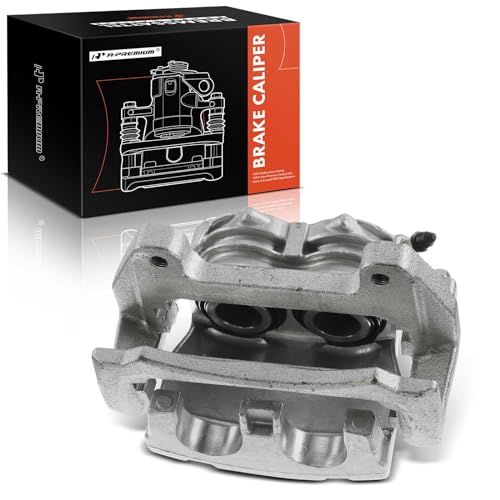 A-Premium Disc Brake Caliper Assembly with Bracket Compatible with Select Pontiac Models - G8 2008-2009 6.0L, G8 2009 6.2L - Front Left Driver Side