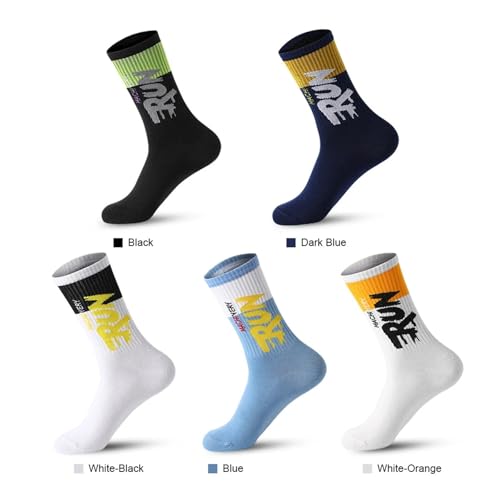 5Pairs Cotton Men Socks Running Sports Socks Skateboard Casual Fashion3