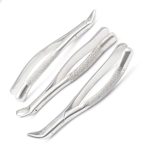 WellnessD'Light - Heavy Duty Dental Extracting Forceps # 150# 151# 23, Apical Forceps, Cowhorn Forceps, Lower Molars, Atraumair - 3 Pcs
