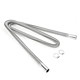 Diesel Heater Exhaust Pipe,.Stainless Steel Air Heater Exhaust Pipe, 120cm Car Air Heater Exhaust Pipe Diesel Gas Vent Hose, Parking Heater Pipe, (120CM)