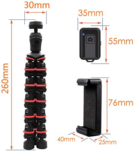 Phone Tripod, Linkcool Octopus Tripod With Wireless Remote Phone Holder Mount Use As Iphone Tripod, Cell Phone Tripod, Camera Tripod, Travel Tripod,Tabletop Tripod For Iphone Gopro #TOP4