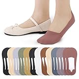 scenicamp 12 Pairs No Show Socks Womens, Non Slip Low Cut Invisible Liner Footies Silky Sock, Ultra Thin Socks for Women & Girls, No Show Liner Socks for Flats, Loafers, Sneakers & Casual Shoes