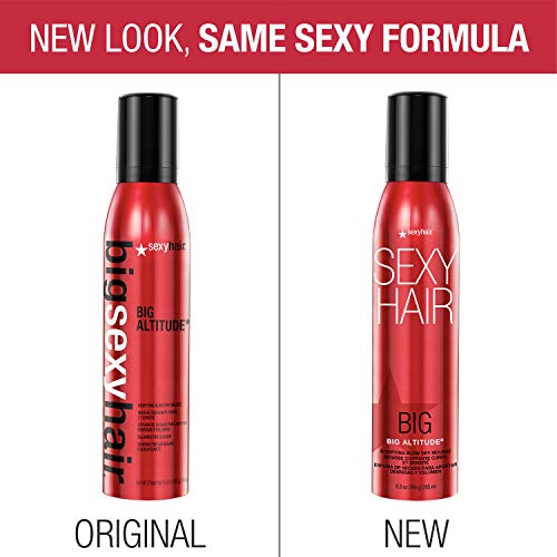 Sexyhair Big Altitude Bodifying Blow Dry Mousse, 6.8 Oz | Volume With Hold | Up To 72 Hours Humidity Resistance | Thermal Protection #TOP4