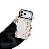 Casebox Funda personalizada con inicial chapada en espejo plateado compatible con iPhone 17, 16, 15, 14, 13, 12, 11 Pro Max Plus y Air Series Choice para cumpleaños