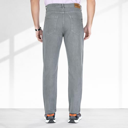 Image of Men's Straight Fit Stylish Non Stretch Mid Rise Pure Cotton Crafted with Premium Fabric Relaxed Jeans Available in Variety of Colour