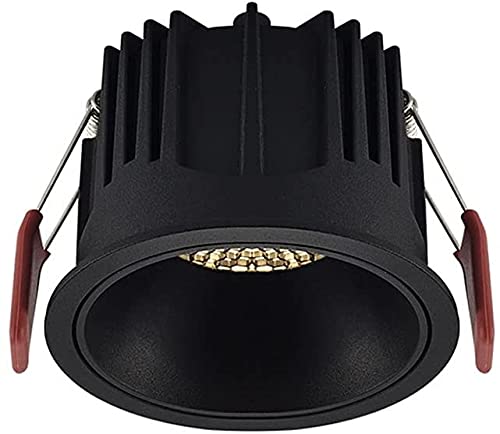 BTKQIQQQQQ Foco Focos empotrables LED redondos de 7 W para dortorio Focos de alto brillo para pasillo Diseño creativo de panal 3000K-6000K Ra≥93 Fondo de centro comercial