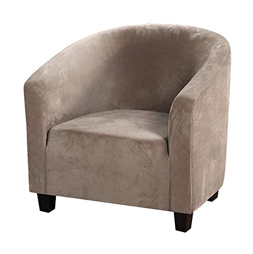 Recopilación de Sillas Sams Club - solo los mejores. 46 cjc - Funda de terciopelo para silla de tina, protector elástico para muebles, funda suave para silla de club para barril, tina, sala de estar (café)