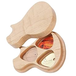 Boîte à médiators en bois d’érable, facile à transporter, robuste pour les amateurs d’instruments, cadeaux de Noël - Les Beatles, Paul McCartney, John Lennon, RIngo Starr, George Harrison