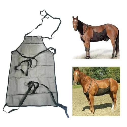 Gaderth Horse Fly Sheet Belly Guard, Mesh Belly Protector with Adjustable Straps, Lightweight Fly Protection for Riding, All Breed Sizes, One Size, Unisex, Nylon Mesh, Summer, Spring, All Seasons