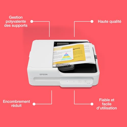 Scanner à plat compact DS-1730 : solution pour petits bureaux encombrés