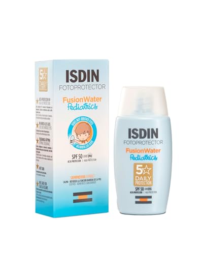 ISDIN Fusion Water MAGIC Pediatrics SPF 50 Protector Solar Facial Ultraligero de Uso Diario para Niños y Bebés Protege y Cuida la Piel Delicada del Niño y del Bebé, 50 ml