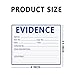 Adhesive Evidence Label 4X 3.5 Inch Evidence Collection Labels for Forensics Class Theme Birthday Party,100 Pcs Per Pack