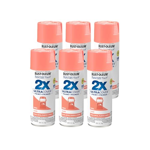 Rust-Oleum 283189-6PK Painter's Touch 2X Ultra Cover Spray Paint, 12