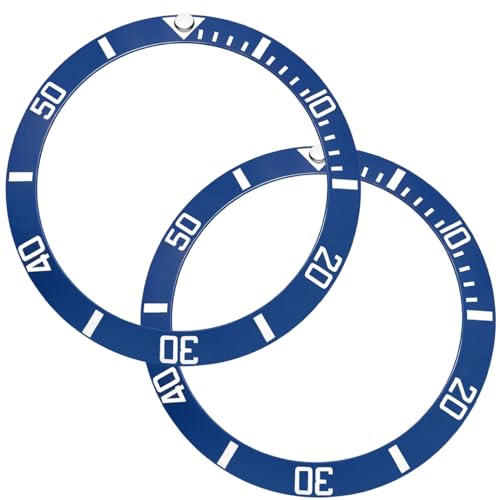 Image of HiCycle2 Ceramic Bezel Insert Replacement For Rolex Submariner 16610 16610LN 116610 116613 116618 114060 2 PCS (Blue)