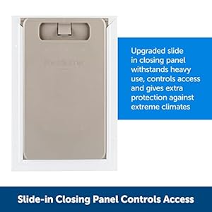   PetSafe-Extreme-Weather-Aluminum-Pet-Door-Most-Energy-Efficient-Pet-Door-3-Flaps-for-Insulation-for-Dogs-and-Cats-Size-Large