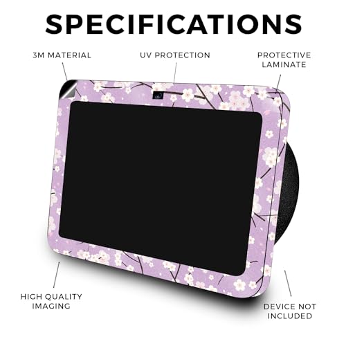 Image of Glossy Glitter Skin Compatible with Amazon Echo Show 8 (3rd Gen, 2023) - Sakura Purple - Premium 3M Vinyl Protective Wrap Decal Cover - Easy to Apply, Crafted in The USA by MightySkins