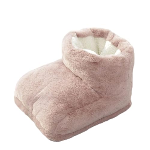 JeffMVP Foot Warmer, Foot Warmers for Men Women Non Electric, Warm Feet Aid Poor Circulation & Foot Pain, Durable Anti-Slip Sole, Ultra Soft Plush Winter Foot Warmer for Home Or Office Use Pink
