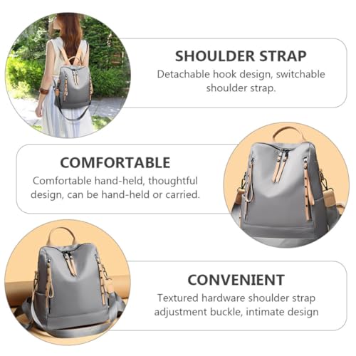 Mochila para mujer de gran capacidad de tela Oxford resistente IMIKEYA 6