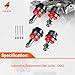 STZJAYE Upper Lower Ball Joint Front Compatible with Jeep for MJ TJ XJ YJ, for Cherokee 1984-2001, for Comanche 1986-1992, for Grand Cherokee 1993-1998, for Wrangler 1987-2006, Ball Joint Kit 10642