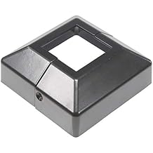 2 Piece Post Cover Plate for 2" Floor Flange - Flange Cover Black