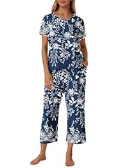 Floral Navy Blue/White