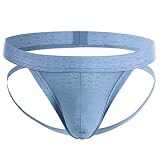 [Casey Kevin] ジョックストラップ メンズ セクシー 下着 ケツ割れ ケツワレ ストレッチ スポーツ3D立体構造 サポーター 透け感 ナイロン素材 軽量 吸汗速乾 快適 おしゃれ かっこいい プレゼント ジム CK2102 ライトブルー XXL