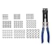 MotiveTech 180x Single Ear Hose Clamp Assortment for Tube Automotive Industrial Use