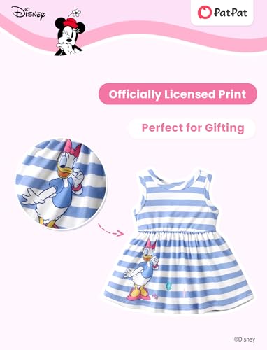 Image of Disney Minnie Mouse Princess Frozen Elsa Stitch Girls Dress Sleeveless & Short Sleeve Casual Summer Clothes Baby to Toddler