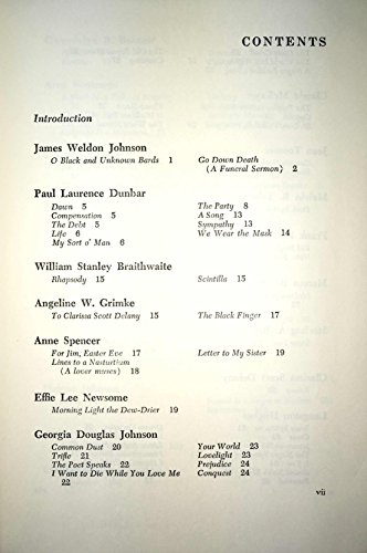 American Negro Poetry, Edited with an Introduction B000FQBIF0 Book Cover