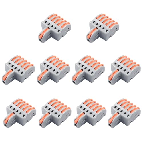 Conectores de cable de 1 en 5 salidas Litoexpe bloques de terminales compactos de nailon