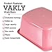Wash Basins – Rectangular Plastic Hospital Bedside Soaking Tub [5 Pack] Small 7 Quart Graduated Bucket - Portable Washbasin for Washing, Cleaning, Foot Bath, Washing Dishes, Face Cleansing Bowl