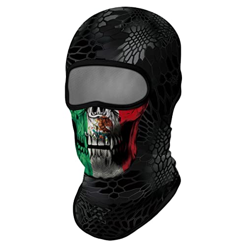 Image of 3D Balaclava Ski Mask Motorcycle Full Face Mask Outdoor Tactical Hood Headwear Mask Ghosts Skull Mask Men Women for Halloween