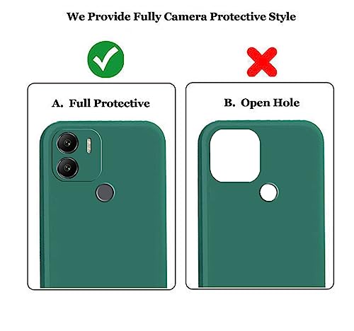 Image of A rtistque Back Cover Case for Poco C50 / Mi Redmi A1 Plus /Mi Redmi A2 Plus with Camera Protection |Shockproof TPU|Stylish Protective Design|Poco C50 / Redmi A1 Plus /Redmi A2 Plus Back Cover - Green