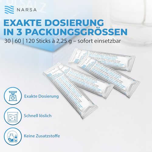 Nasenspülsalz Narsa 120er Pack für Nasenduschen Konservierungsstofffrei
