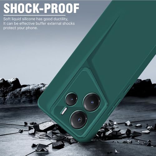 Image of WOW IMAGINE Slim Back Cover for Redmi Note 14 SE 5G | Redmi Note 14 5G | Blade Series Ultra Thin Case with Lightweight Design | Camera Protection | Soft Matte Silicone Flexible Mobile Case - Green