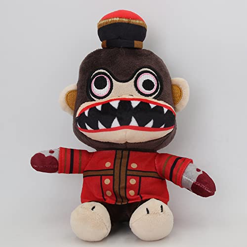 Zcpace 7.8'' Dark Deception Murder Monkey Plush Toy Fear Terror Horror Scary Monkey Stuffed Animal Plushie Pillow Doll Game Decor (7.8'', Murder Monkey) #TOP2