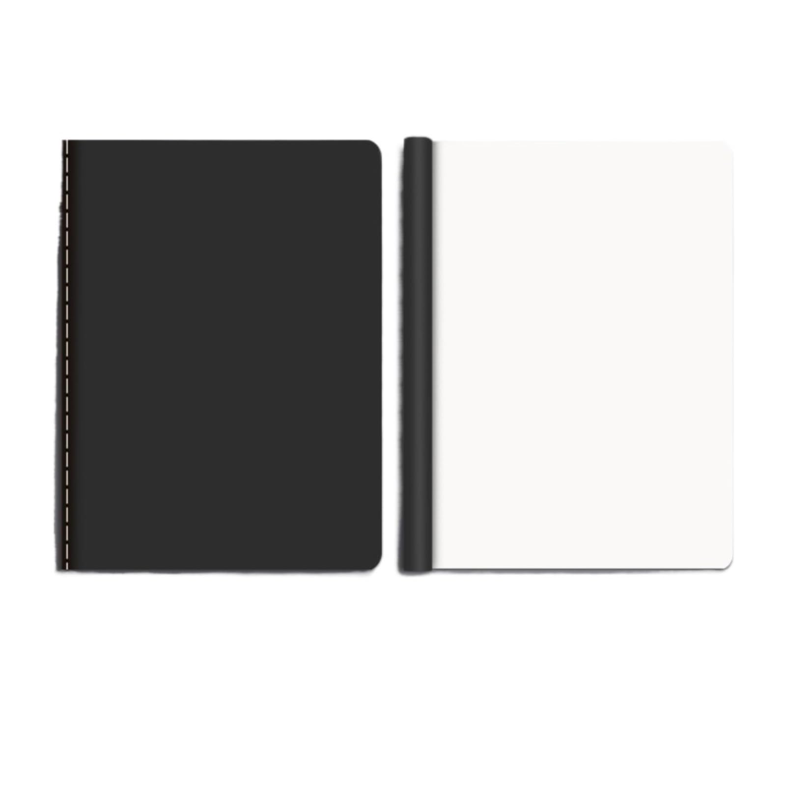 Taccuino Quaderno Diario Quaderno Di Viaggio Semplice E Spesso Con Rilegatura A Filo Blocco Note(Black)