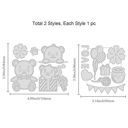 GLOBLELAND 2PC Piatto a Caldo Fiore Orso