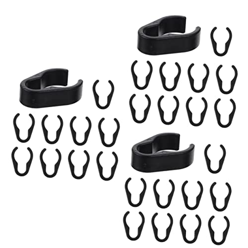 Milisten 30pièces Pince à Câble De Microphone Accessoires Robustes Et Flexibles Pour Maintenir Vos Câbles Place Installation Facile Et Pour Studios Et Karaokés