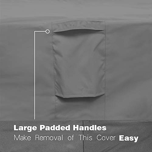 Image of Vailge Patio Chair Covers, Lounge Deep Seat Cover, Heavy Duty and Waterproof Outdoor Lawn Patio Furniture Covers (4 Pack - Medium, Grey)