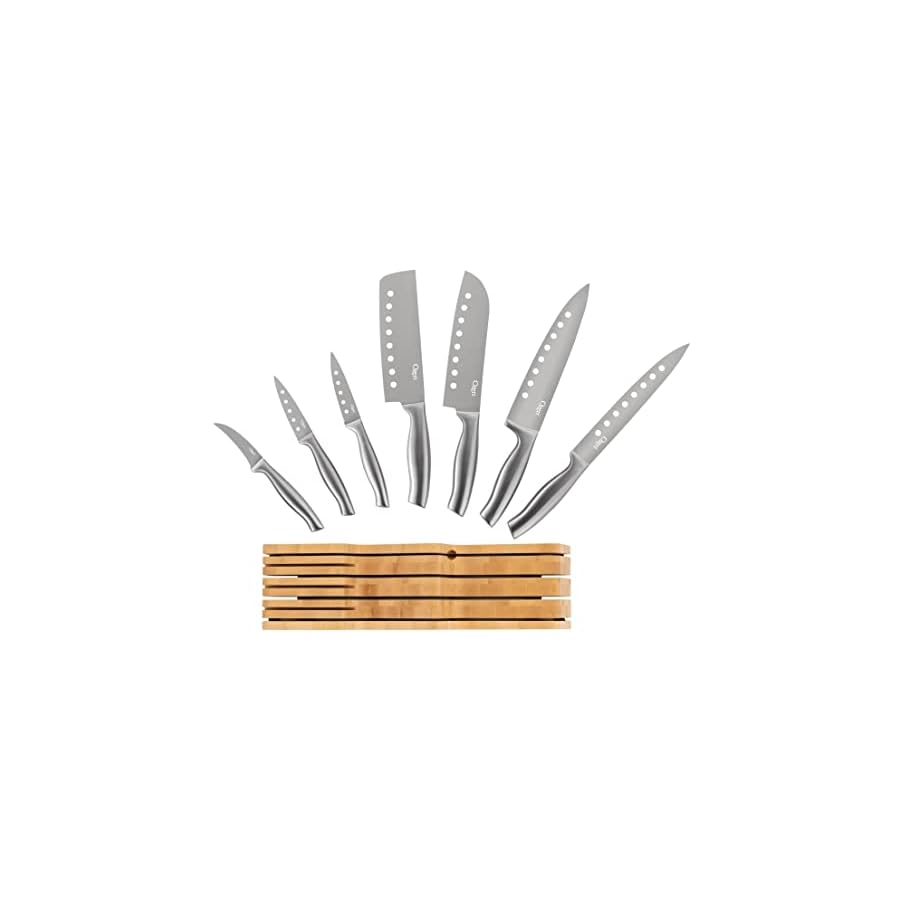 Ozeri-8-Piece-Stainless-Steel-Knife-Set-with-Japanese-Stainless-Steel-Slotted-Blades Ozeri 8-Piece Stainless Steel Knife Set, with Japanese Stainless Steel Slotted Blades,Silver