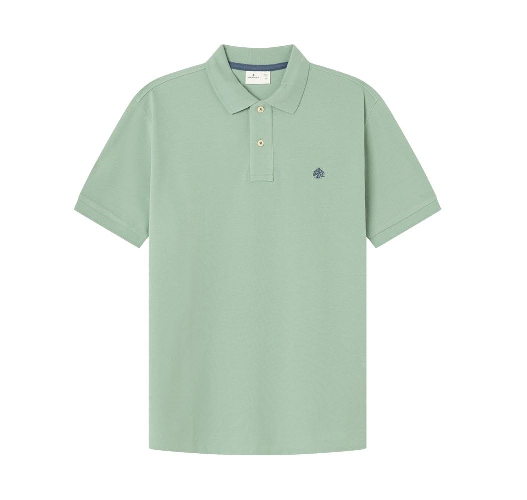 SPRINGFIELD Men's 5ic-Polo Bas Reg T9 V, Abeto Green, M