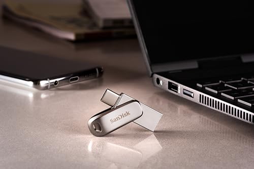 SanDisk Ultra Dual Drive Luxe USB Type C Flash Drive (Silver, 128 GB, 5Y - SDDDC4-128G-I35) (Image - 6)