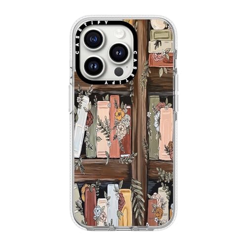 Coque transparente iPhone 15 Pro CASETiFY Jardin bibliothèque MagSafe