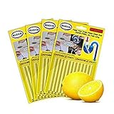 Sidith Drain Cleaner Sticks, Sink Deodorizer (48 Pcs), Sink Freshener to Keep Odor Free As Seen On TV for Bathroom, Kitchen, Toilet, Shower drain (Lemon)