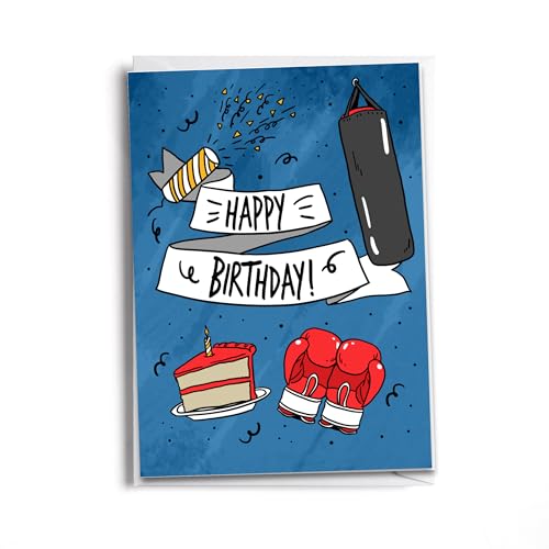 Sole Inspired Boxing Birthday Card – Blue Happy Birthday