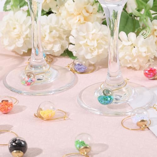 Dijes para copas de vino GLOBLELAND de 30 piezas, el recuerdo de fiesta ideal para catas 5