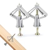 100 PCS Heavy-Duty Plasterboard Wall Plugs and Screws,plasterboard Screws，plasterboard fixings，Self-Expanding Drywall Anchors for Hollow Walls and TV Brackets, Anti-Rotation Universal Fixings - Image 3