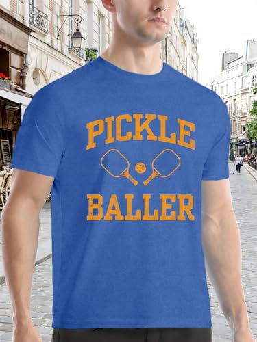Image of Pickleball Shirts for Men Pickleball Player Themed T-Shirt Paddleball Lover Tee Tops