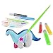 Paint 3 Large Dino Squishies - Paint a Squishy Kit - Make Your Own Squishies with Puffy Paint - Arts and Crafts Gifts for Kids, Boys & Girls - DIY Squishy Makeovers Painting Kit, Dinosaur Toys